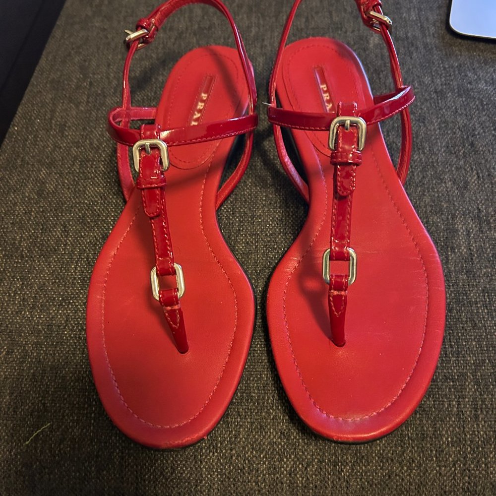 Prada Sandals - Red - Picture 4 of 7